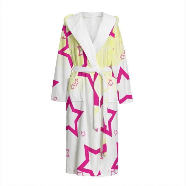 Bunter Bademantel Bärbel aus Flanell – flauschig & farbenfroh, Größen S–2XL